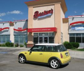 Here's Bessie outside Boston's. We actually went at night and walked from the hotel.