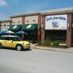 We stop at Bob's Your Uncle Pizza in Des Moines, Iowa. We stop at Bob's Your Uncle Pizza in Des Moines, Iowa.
