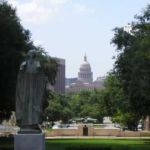 A view of the Capitol.