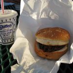 For dinner, a gillieburger - delicious!