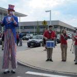 Uncle Sam and his band. Uncle Sam and his band.