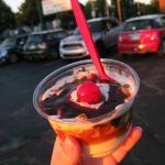 A junior-sized Snapper Sundae for dessert.