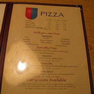 The menu