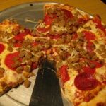 A wonderful medly of sausage and pepperoni. Nicely spicey. A wonderful medly of sausage and pepperoni. Nicely spicey.