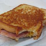 For dinner, ham & cheese. I was hungry!