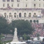 That is quite the crowd around the Capitol. So glad we're on top of the Newseum! That is quite the crowd around the Capitol. So glad we're on top of the Newseum!