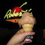Chocolate custard. Still warm enough to be melting really fast.