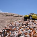 Itty Bitty Bessie the MINI climbs to the top of a Mountain!