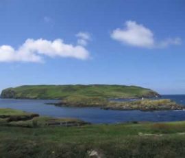 The Calf of Man - an island at the bottom top of the Isle of Man The Calf of Man - an island at the bottom top of the Isle of Man