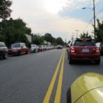 Rolling into the NC Music Factory. Rolling into the NC Music Factory.