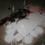 The spray painting. The spray painting.