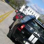 Through the Pewaukee downtown.