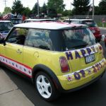 Bessie is fully decorated for the parade.