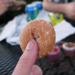 The basic donut. We got both the cinnamon sugar and powdered sugar. That's the combo, not some of each flavor, but both flavors together.