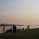 Breakfast along the river. Breakfast along the river.