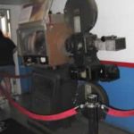 The old projection machine on display. The old projection machine on display.