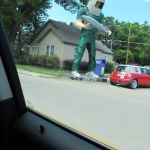 AMAZING! This shot actually worked! Look at the Space Man! AMAZING! This shot actually worked! Look at the Space Man!