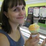 Jenny and her sherbert Jenny and her sherbert