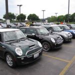 On a cloudy Sunday, we meet in Schaumburg, Illinois, at Patrick MINI. 60 MINIs and their crews showed up for a presentation from the advertising agency for MINI, BSSP.