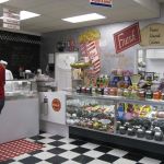 All sort of candy, ice cream and fountain soda, wrapped up in a 1950's theme. All sort of candy, ice cream and fountain soda, wrapped up in a 1950's theme.