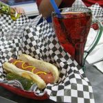 Dinner was a hot dog and Cherry fountain soda. The soda wasn't quite what I was expecting. Dinner was a hot dog and Cherry fountain soda. The soda wasn't quite what I was expecting.