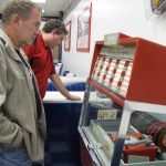 Checking out the juke box. Checking out the juke box.