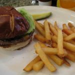 Hamburger with Pretzel bun