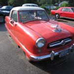 It's a 1954 Nash Metropolitian. This one looks to be in great condition!