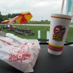 A packet of tater tots and a root beer. Both wonderful.