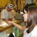 Jenny's first cream puff! Jenny's first cream puff!