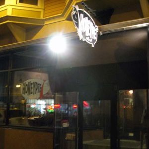 Outside Honey Pie Cafe.