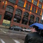 The rainy day didn't stop us from going out for pizza, but it did stop us from taking outside pics. The rainy day didn't stop us from going out for pizza, but it did stop us from taking outside pics.