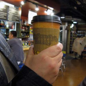 Brian went with coffee, which he enjoyed.