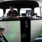 Top floor of the MINI collection bus