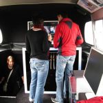 Top floor of the MINI collection bus