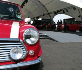 Outside the main MINI Tent