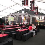 Enter - the VIP tent - or where we spent most of our time.