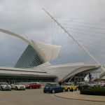 The Milwaukee Art Museum had a British Invasion night at the museum. Of course, the Minis were invited to add a little color to the proceedings.