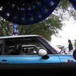 Only in a parade would we drive with so many distrations. Only in a parade would we drive with so many distrations.