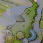 The singing pea pod in our table.
