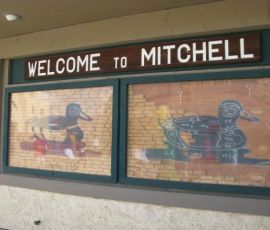 A diagram of how the corn palace is created.