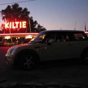 Bessie illuminated by The Kiltie.