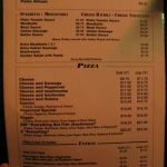 The menu
