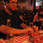 Anthony digs in!