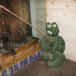 Gator fishing with a boot