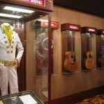 Elvis suit and guitars including Mick Jaggers