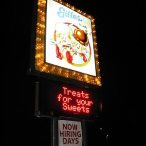 Gilles, treats for your sweets. If you have a sweet that is. I'm still available people!