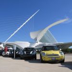 Bessie and friends at the Milwaukee Art Museum.