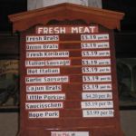 The price of Fresh Meat.