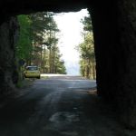 So, if you zoomed way, way in to the photo, there you would see Mount Rushmore. Hello, Mr. Presidents!